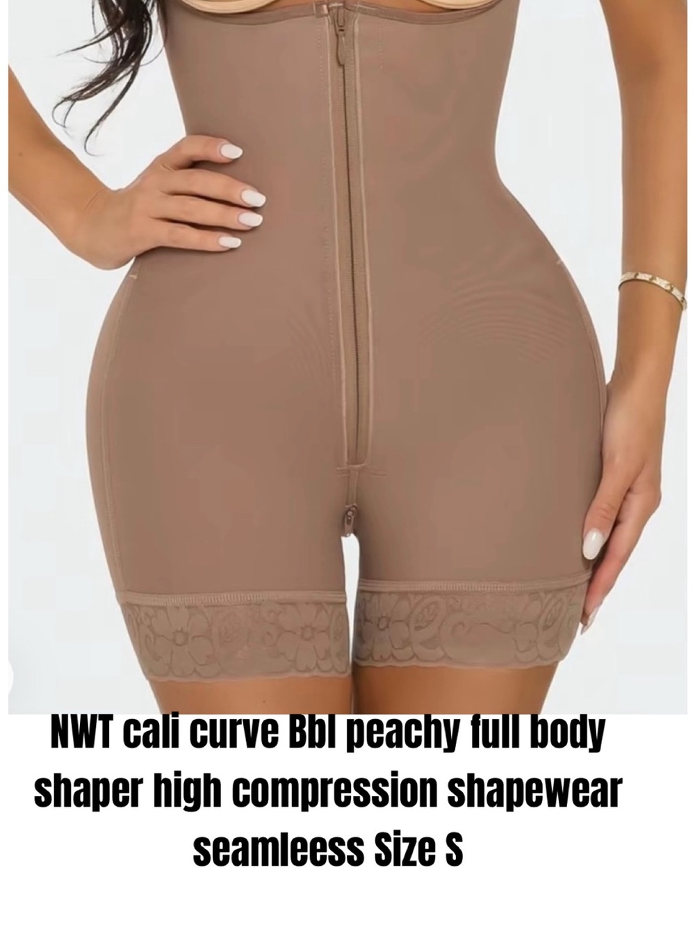 cali curve Bbl peachy full body shaper high compression shapewear seamleess S